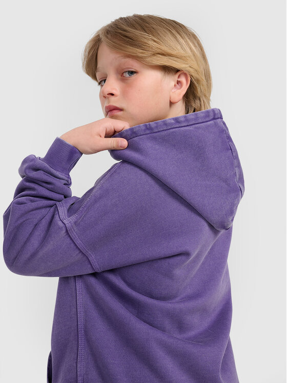 4F 4F Bluza CITY LINES Fioletowy Oversize