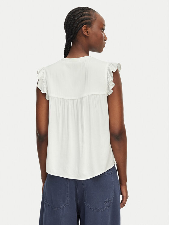 ONLY ONLY Särkpluus Vestine 15337374 Valge Loose Fit