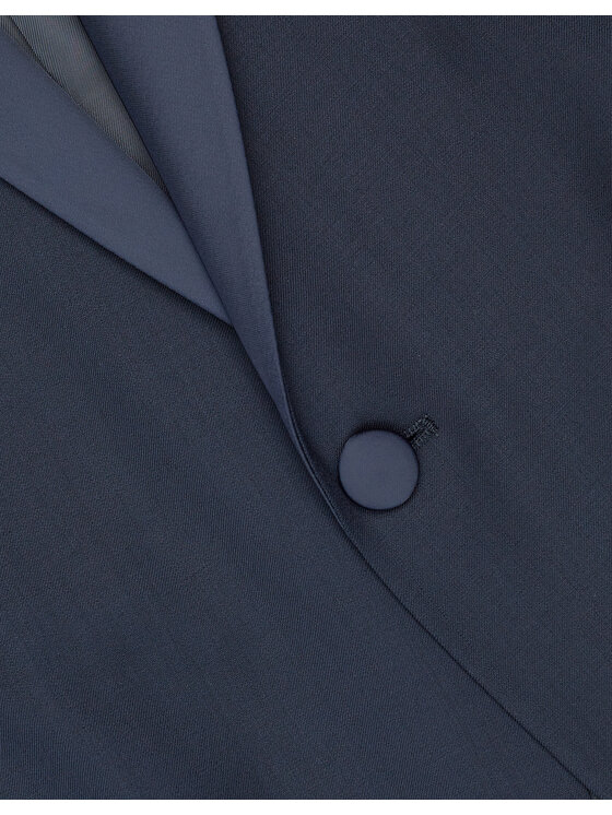 Borgio Borgio Marynarka cortale_g Granatowy Slim Fit