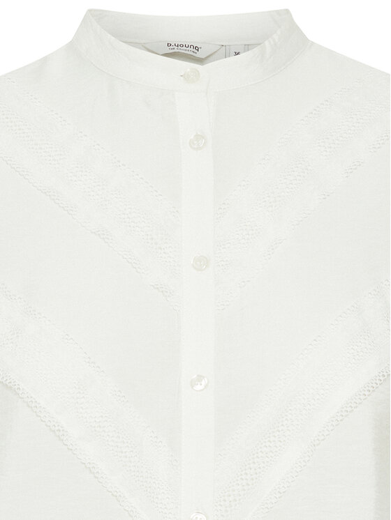 b.young b.young Hemd 20813808 Weiß Regular Fit
