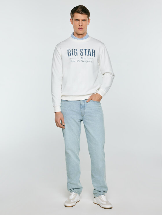 BIG STAR BIG STAR Bluza SETOR Biały Basic Fit