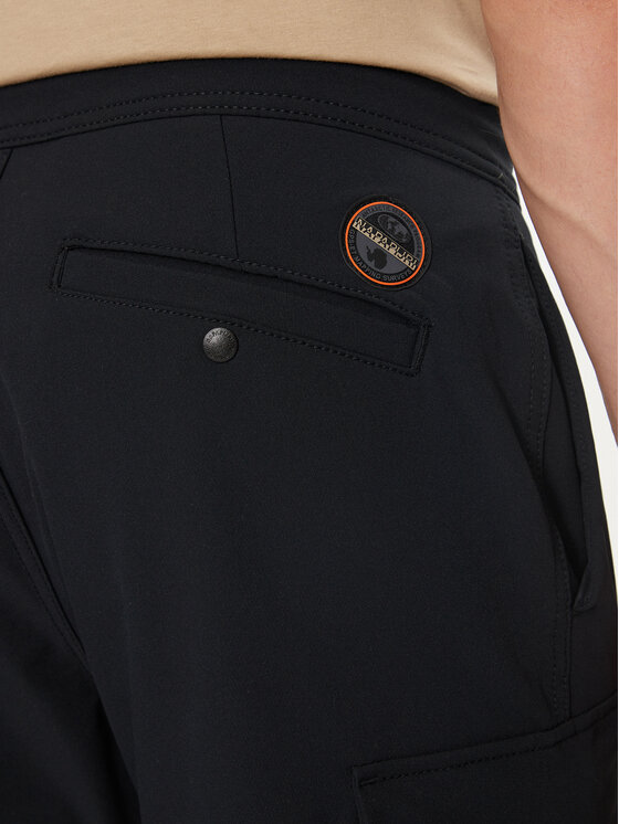 Napapijri Napapijri Stoffhose M-Broc NP0A4IK3 Schwarz Regular Fit