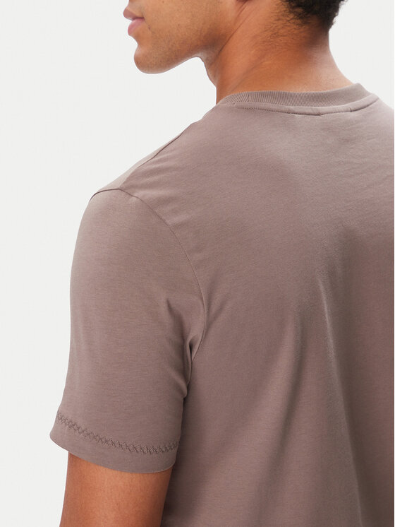 HUGO HUGO Tričko Datri   50568118 Hnedá Regular Fit