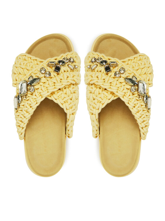 Inuikii Inuikii Ciabatte Woven Stones 70104-106 Giallo
