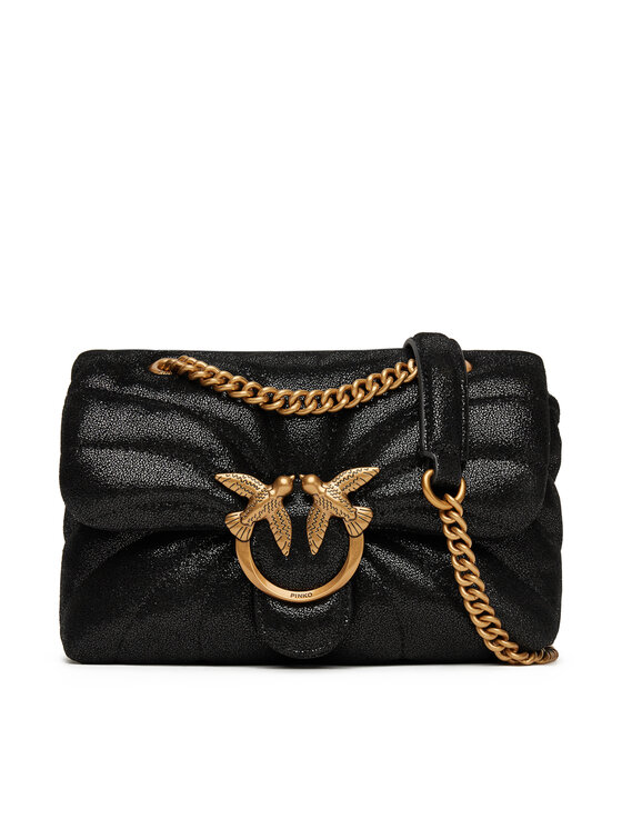 Geantă PINKO Love Puff Mini Cl PE 25 PLTT 100039 A27F Negru