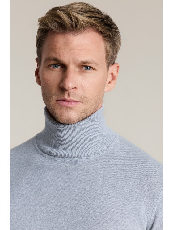 Lancerto Lancerto Sweter Jesse SW073226000053 Szary Regular Fit