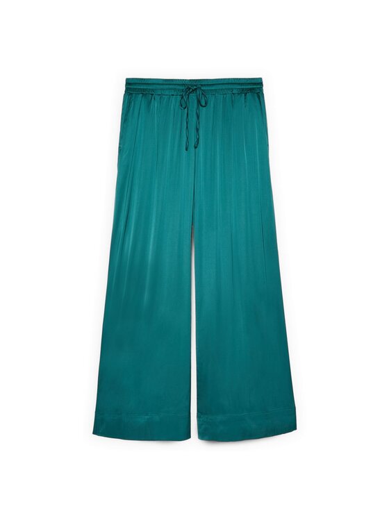 Fiorella Rubino Fiorella Rubino Pantaloni di tessuto P092L002354N015 Verde Over Fit