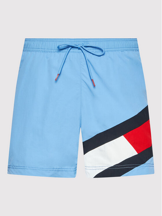 Tommy Hilfiger Tommy Hilfiger Шорти для плавання UM0UM02048 Блакитний Slim Fit