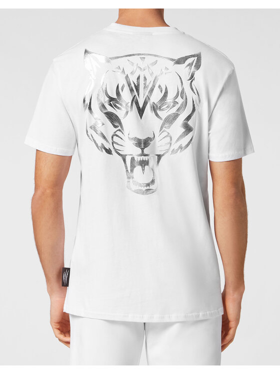Plein Sport Plein Sport T-Shirt 13041 Biały Regular Fit