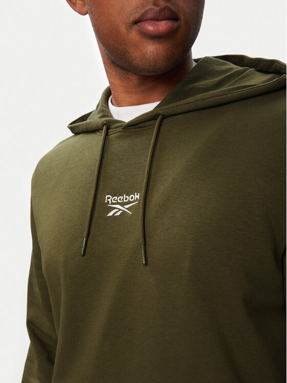 Reebok Reebok Džemperis ar kapuci Babb RK25550CCM Tumši zaļa Regular Fit