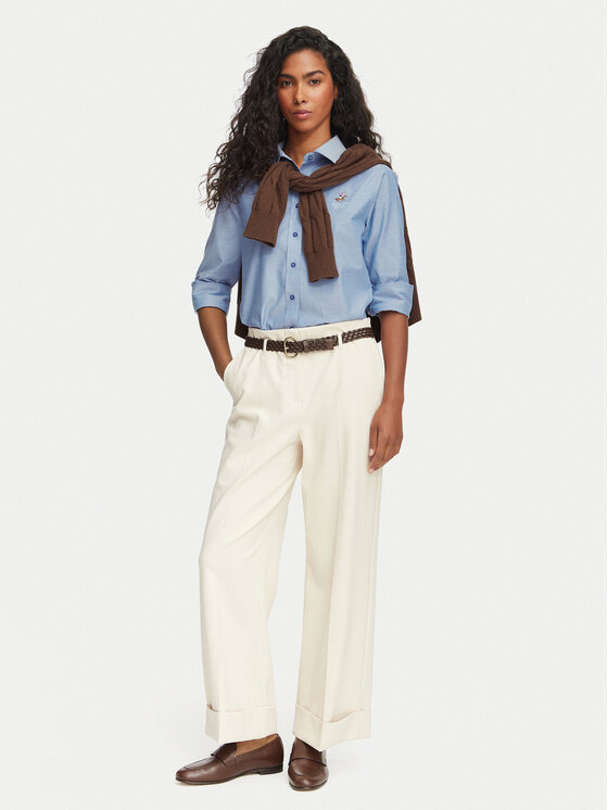Beverly Hills Polo Club Beverly Hills Polo Club Koszula P-SS26W-SH6600 Niebieski Regular Fit