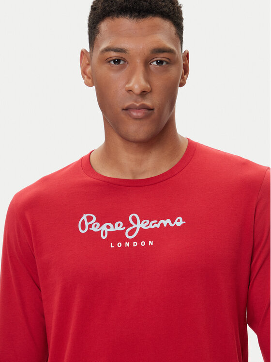 Pepe Jeans Pepe Jeans S dlouhým rukávem Eggo Long N PM5010135 Červená Regular Fit