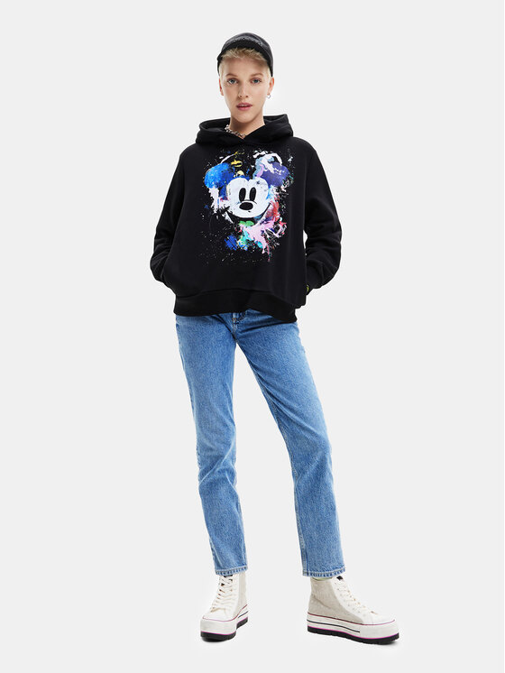 Desigual Desigual Μπλούζα 23SWSK35 Μαύρο Loose Fit