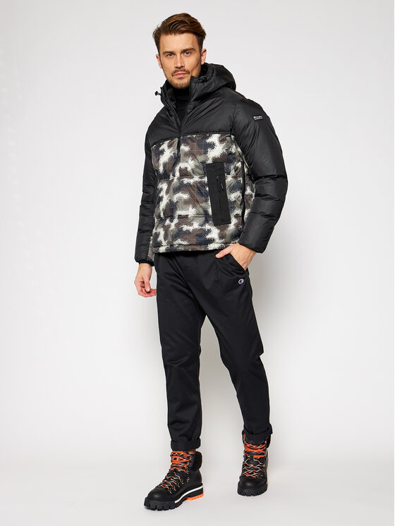 Giacca anorak Ripstop 214883 Nero Regular Fit