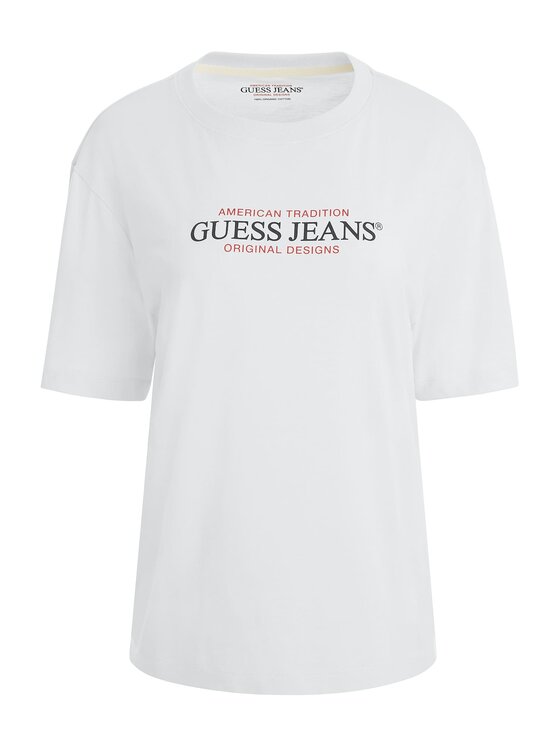 Guess Jeans Guess Jeans T-Shirt 165649 Biały Classic Fit