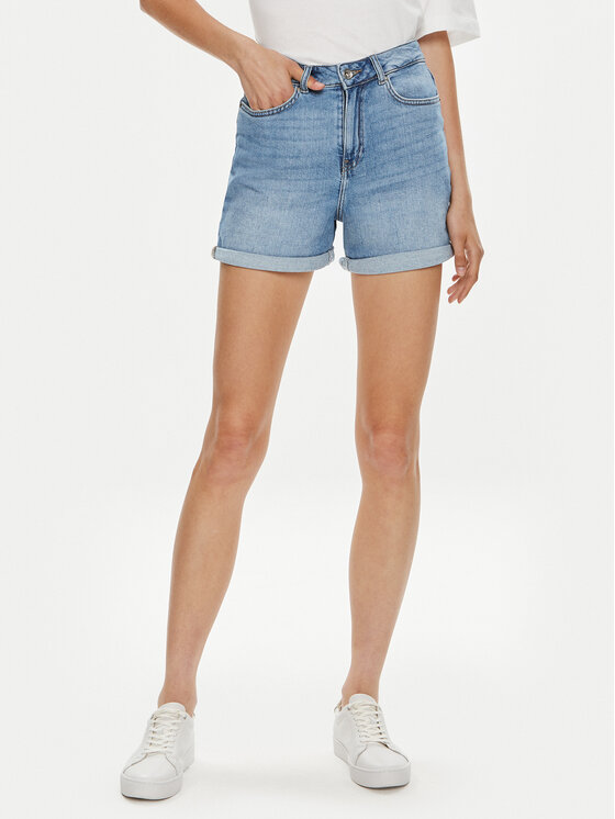 ONLY ONLY Kratke traperice Josephine 15321381 Plava Regular Fit