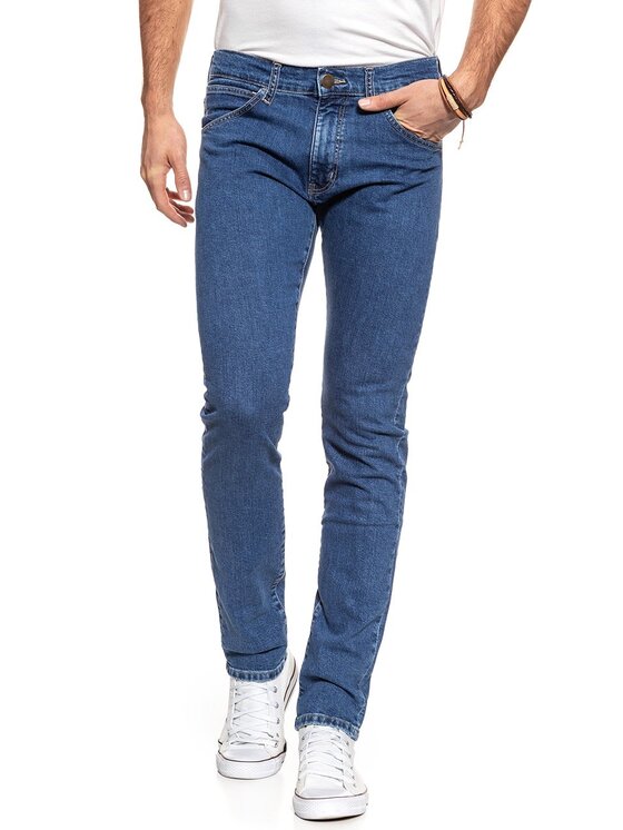 Wrangler Wrangler Jeansy BRYSON Niebieski Skinny Fit