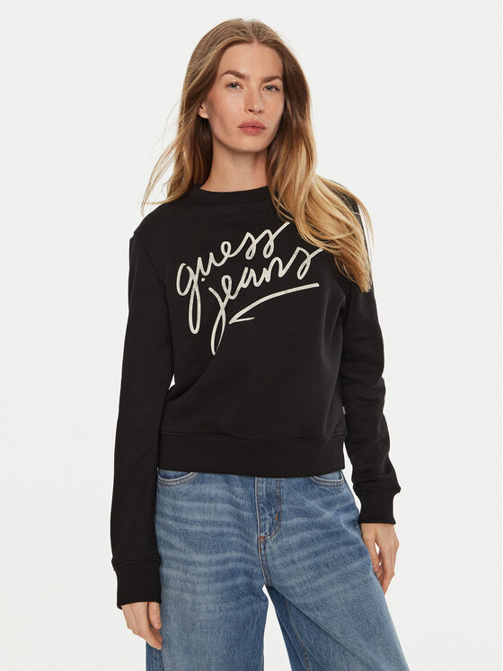 Guess Mikina W4BQ17 KC811 Čierna Regular Fit