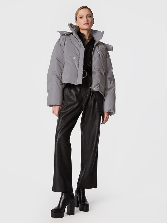 ROTATE ROTATE Зимно яке Padded Quilt RT2096 Сив Regular Fit