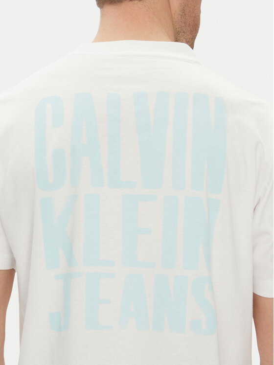 Calvin Klein Jeans Calvin Klein Jeans Tricou Painted J30J327523 Alb Regular Fit