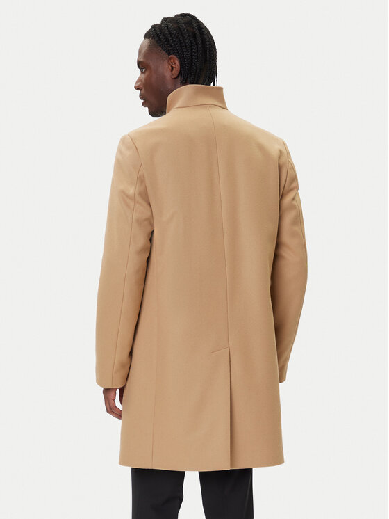 HUGO HUGO Cappotto di lana Mintrax2541 50546551 Beige Regular Fit