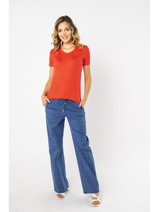 QUIOSQUE QUIOSQUE Halenka 22-TD-BS10 Červená Regular Fit