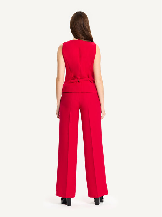 KMX KMX Kamizelka 192840008 Czerwony Fitted Fit