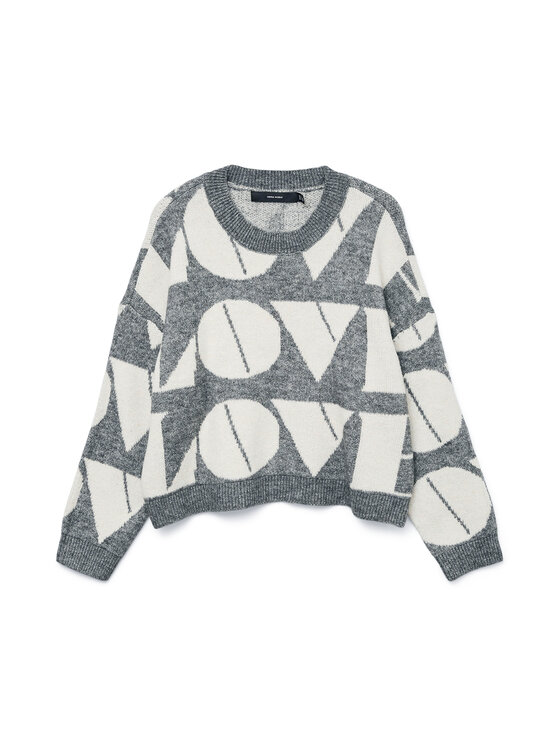 Vero Moda Vero Moda Πουλόβερ Love 10331432 Γκρι Regular Fit