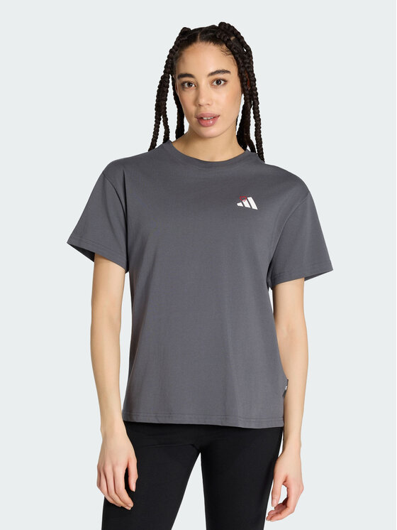 adidas adidas T-Shirt 165366 Szary Loose Fit