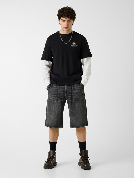 Guess Guess T-Shirt 183246 Černá Classic Fit