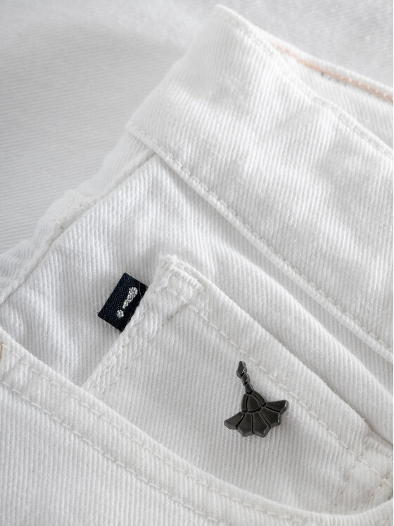 JOOP! JOOP! Džínové šortky 30037419 Bílá Relaxed Fit