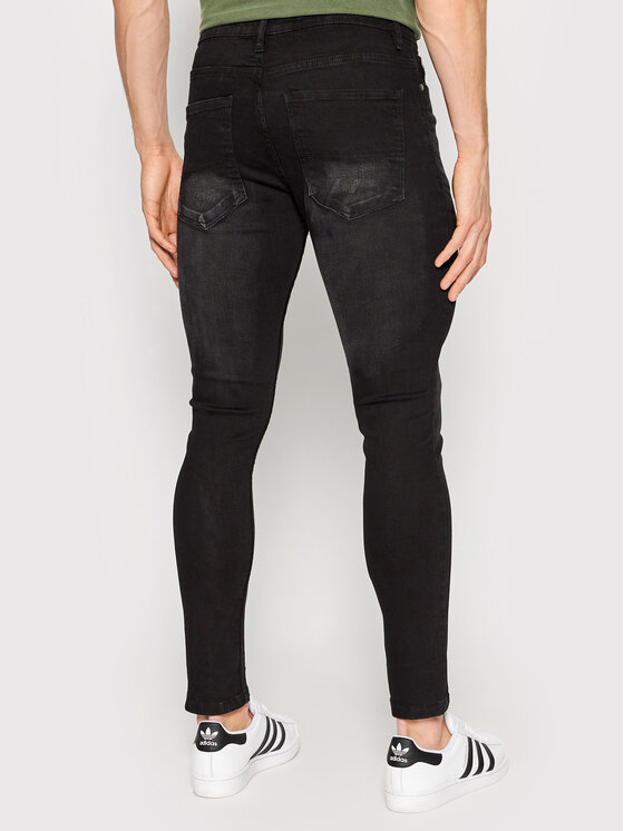 Brave Soul Brave Soul Jeansy MJN-MADISON Czarny Skinny Fit
