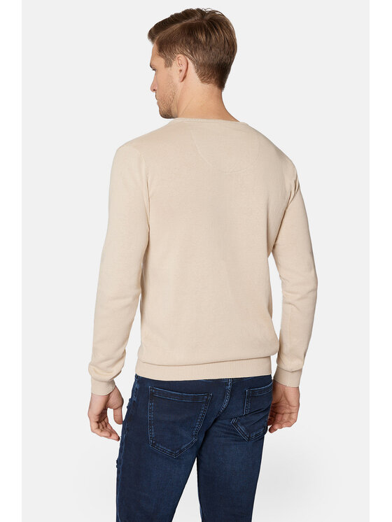 Lancerto Lancerto Sweter Lenny SW073223000041 Beżowy Regular Fit