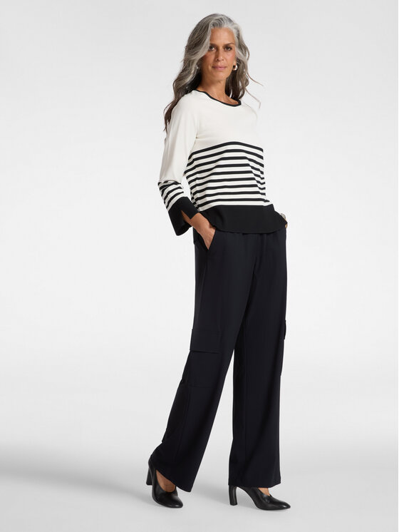 Elena Mirò Elena Mirò Sweter M561Z000702N0A1 Biały Regular Fit