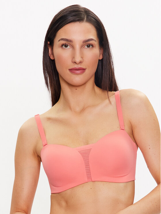 Biustonosz bezfiszbinowy Triumph, Rozmiar 4, Koralowy, Flex Smart 10214443