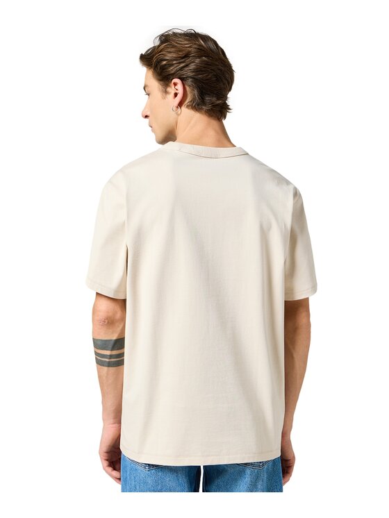 Wrangler Wrangler T-Shirt 112357430 Beżowy Relaxed Fit