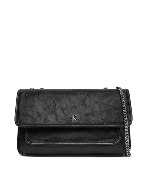Calvin Klein Jeans Calvin Klein Jeans Torbica Chain Ew Flap Conv Chain Bag LV04K3084G Crna