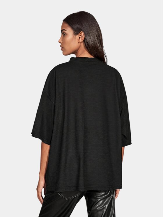 MADE BY SOCIETY MADE BY SOCIETY T-Shirt MONOCHROME - T27464 Czarny Basic Fit