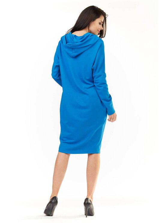 Infinite You Infinite You Sukienka codzienna M152 Niebieski Basic Fit
