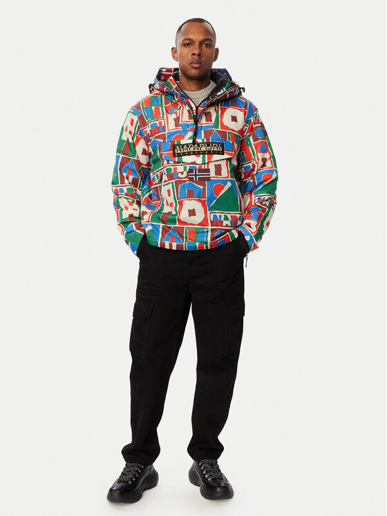 Napapijri Napapijri Anorak stiliaus striukė Rf Next Aop 1 NP0A8AHX Spalvota Regular Fit