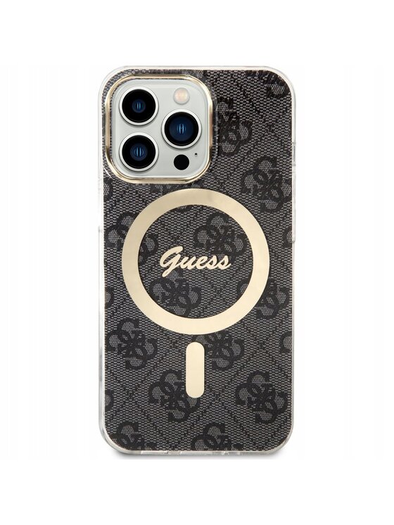 Guess Guess Etui na telefon Pokrowiec Futerał Czarny