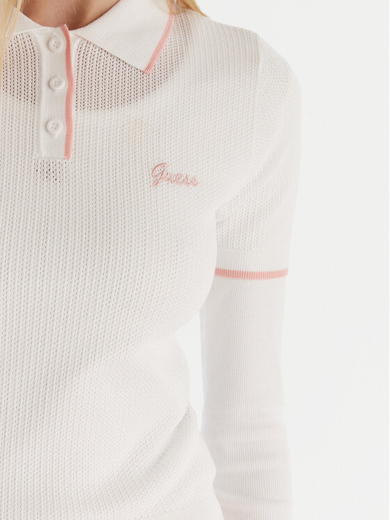 Guess Guess Polokošile V5GP00Z3D60 Bílá Slim Fit