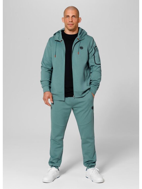 PITBULL PITBULL Bluza Explorer Zielony Regular Fit