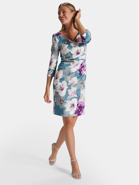 Swing Swing Cocktail obleka 5AG07300 Pisana Slim Fit
