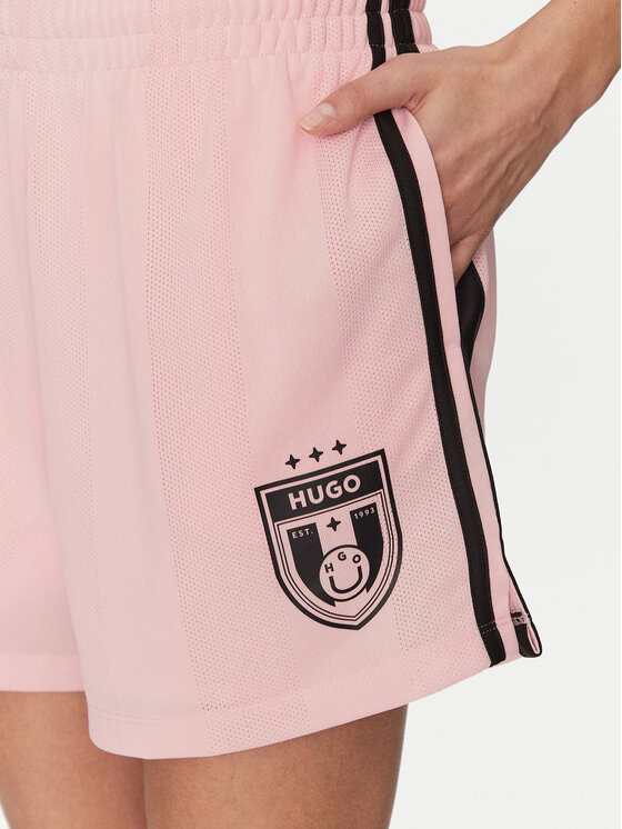 HUGO HUGO Szorty materiałowe 50537439 Różowy Regular Fit