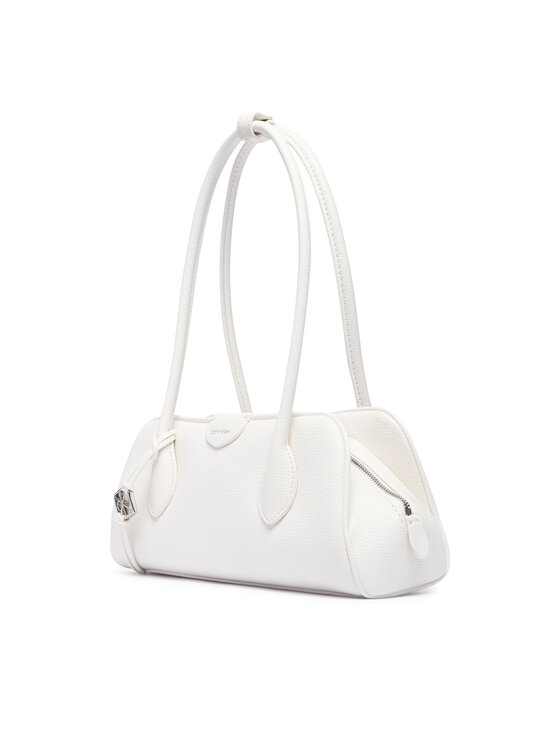 Calvin Klein Calvin Klein Torebka Quilted Nylon Medium Shoulder Ba LV04F3743G Biały