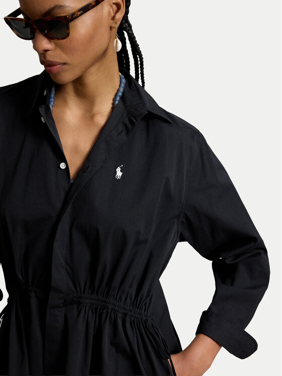 Polo Ralph Lauren Polo Ralph Lauren Krekla kleita 211B19986002 Melns Relaxed Fit