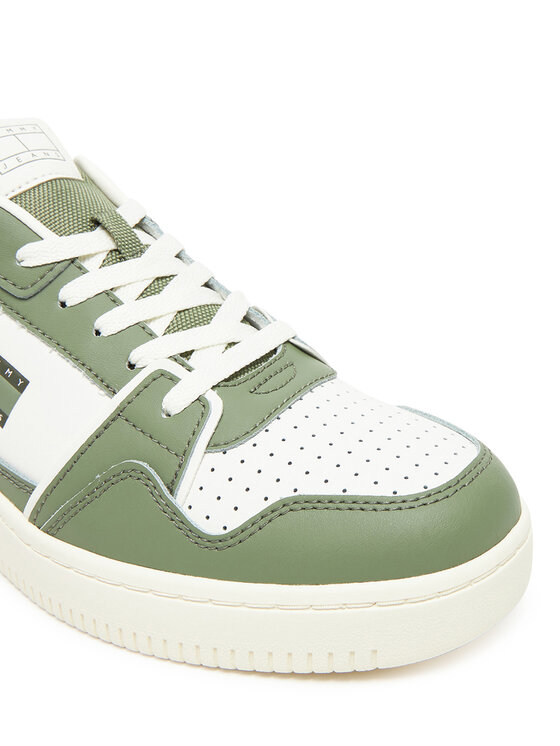 Tommy Jeans Tommy Jeans Laisvalaikio batai Tjm Retro Basket EM0EM01610 Balta