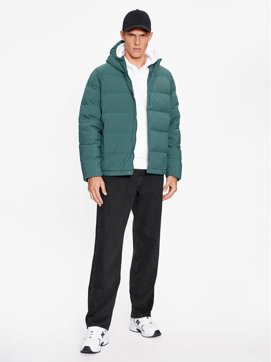 adidas adidas Pūkinė striukė Helionic Down IK3176 Mėlyna Regular Fit