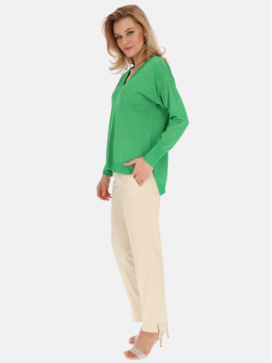L’AF L’AF Sweter Bela Zielony Relaxed Fit